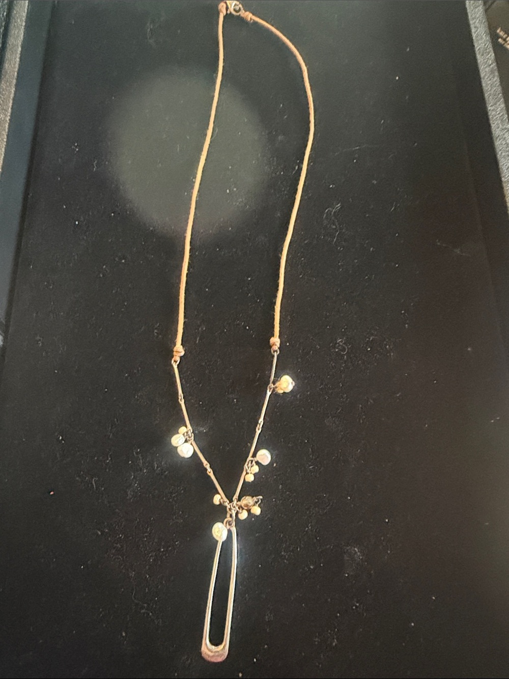 Silpada Silver Long Pendant Necklace with Dangle Freshwater Pearls